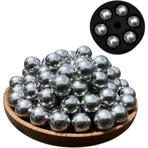 100PCS .50Cal Paintballs ，0.50 Caliber Solid Aluminum Paintballs Slingshots,2.6 Grams， Self Defense Balls Fit for t4e TR50 HDR 50