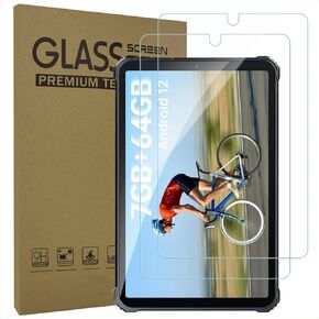2-Pack Tempered Glass Screen Protector for OUKITEL RT8 Rugged Tablet 11 inch, Ultra Clear Transparency Anti-Scratch 9H Hardness