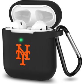 Black Matte Case for AirPods Pro Case with Keychain for Braves Fans, Dustproof Anti-Fingerprint Matte Silicon Case for Men and Women Gifts.