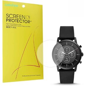 200Pcs Compatible with Fossil Collider HR Screen Protector, Blueshaw Full Coverage PET Clear Film Compatible with Fossil Hybrid Smartwatch HR Collider/Fossil Collider Hybrid Smartwatch (6 )