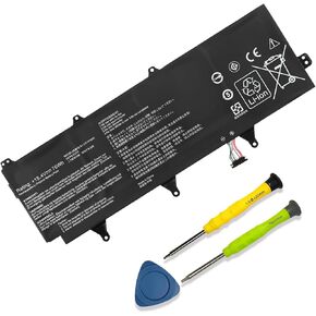 76Wh C41N1802 Laptop Battery Replacement for Asus Rog Zephyrus S 3s Plus GX701 GX701G GX701GW GX701GV GX701GX GX701GXR GX701GWR GX735GV GX735GVR GX735GW GX735GXR GX735GWR GX735LWS GX701LV 15.4V