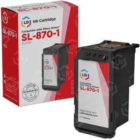 LD Products Compatible Pitney Bowes SL-870-1 Red Ink Cartridge Replacement Compatible with The Following Pitney Bowes Equipment Model SendPro Mailstation
