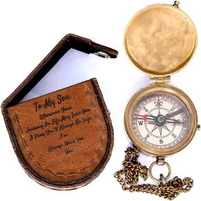 ARTHAASTU | Compass Graduation Gift, Cool High School Graduation Gifts for Him, Best Graduation Gifts for Guys, College Graduation for A Son, Camping Compass, Boating Compass, Compass Gift, Hikers Man