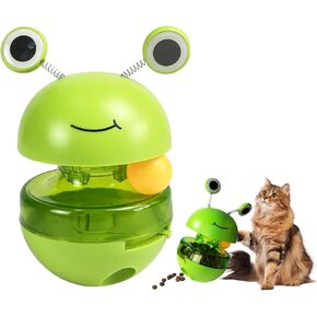 Cat Toy Ball Track, Cat Ball Toy, Cat Treat Dispenser Toy with Interactive Cat Toys for Indoor Cats Toy Slow Feeder Treat Ball Cat Puzzle Feeder Toy Tumble Cat Spill Ball Toy Training Ball Toy