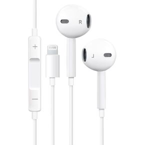 Headphones,Wired Earphones Built-in Microphone & Volume Control Noise Canceling Compatible with iPhone 14/13/12/11/8/Pro Max/Plus/Mini/X/XS/7