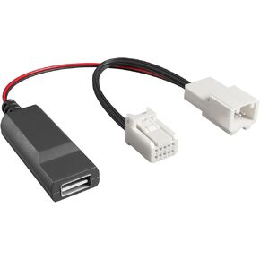Dongar Dashcam Power Adapter (10-pin Type D) for Mopar Vehicles. Compatible with RAM, Charger, Challenger, Grand Cherokee, & More. Connects to Rearview Mirror, Built-in USB Power Source, Easy Install