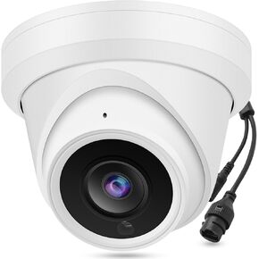Real HD 8MP 4K 2.1mm PoE IP Security Camera Outdoor 155° Wide Angle, 98ft Night Vision, H.265, IP66, ONLY Compatible with Hik Vision Uniview NVR, NDAA Compliant