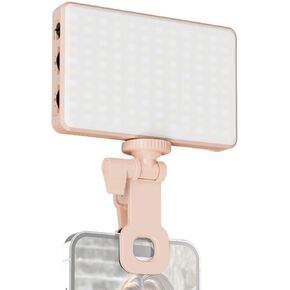 Clip on Video Light for Conference, Portable LED Fill Light, CRI 95+ Bi Color Temperature, 2500K-9000K Adjustable Brightness with Soft Lighting, Long Battery Life with USB