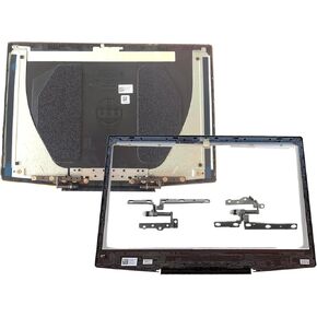 Replacement Laptop LCD Back Cover Top Case Rear Lid with Hinges and Front Bezel Frame for Dell G3 15 3590 747KP 0747KP 07MD2F 460.0H70N.0022 with Blue Logo