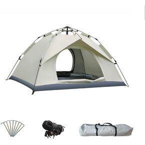 Camping Tent, Camping Automatic Quick Open Tent, Portable Windproof Tent, Easy Setup Tent, Suitable for Outdoor, Beach, Hiking, Traveling