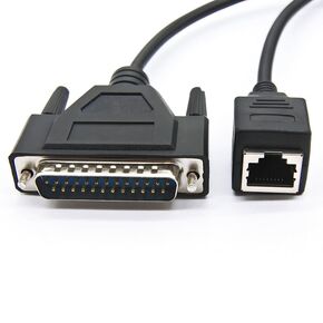 RJ45 Female Computer Network Port to DB25 Male Connector Cable for Stage Performance Lights FB3 FB4 Control Signal Cable 0.2 Meters