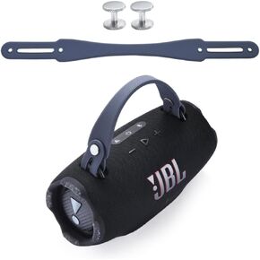 Removable Speaker Handle Strap Compatible with JBL Xtreme 2/ Xtreme 3/Xtreme 4/Zealot S67 Portable Bluetooth Speaker,Outdoor Travel JBL Speaker Silicone Handle (Handle Strap Black)