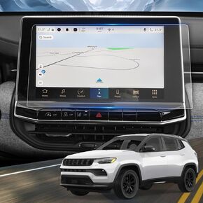 Compatible with 2025 Jeep Compass Screen Protector for Jeep Compass 2025 Accessories Latitude Lux/Limited/Trailhawk/High Altitude 10.1-inch Touchscreen Protector Compass 2025 2024 2023 Tempered Glass