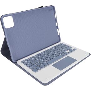 Zopsc for Xiaomi for Mi Pad 6 6 Pro Tablet Case with Keyboard, 11 Inch Tablet Keyboard Cases with Removable Bluetooth Keyboard, Keyboard Cover with Magnetic Stand (Purple)