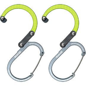 GEAR AID HEROCLIP (Small) Carabiner Gear Clip and Hook, for Hanging Bags, Purses, Lanterns, Strollers, Tools, Helmets, Water Bottles, and More