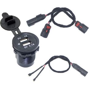 860201261 USB Plug with Dual Ports for Renegade g4 850 xrs 2017-2022, Replacement for REV Gen4 USB Power Outlet Kit