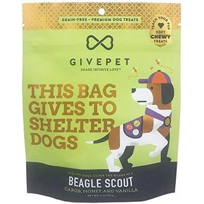 Beagle Scout Carob,Honey and Vanilla Soft Chewy Treats 6oz