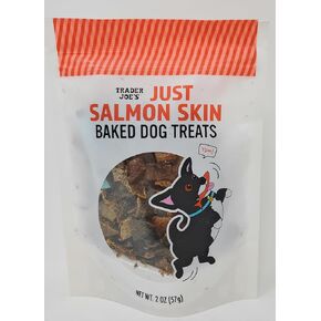 Trader Joe's Just Salmon Skin Baked Dog Treats Net Wt. 2 oz /57g (Pack of 1)