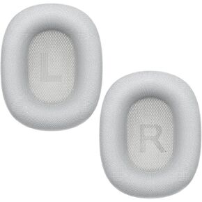 Compatible for AirPods Max Ear Pads, Replacement Ear Cushions Cover Repair Parts for AirPods Max Wireless Headphones with Magnet (Silver)