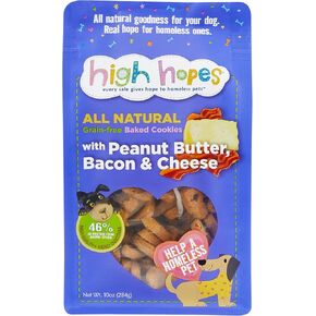 High Hopes - Every Purchase Gives Hope to Homeless Pets - Peanut Butter, Bacon, & Cheddar