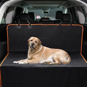 Dog Car Seat Cover for Back Seat, Waterproof Dog Hammock for Car, Dog Seat Cover for Back, Anti-Scratch and Non-Slip Design, for Car Truck SUV, Black