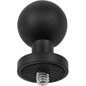 25mm / 1 inch Action Camera Universal Ball Adapter with 1/4 inch Threaded Stud Ball Vertical Mount Adapter for Action Camera and Camcorder 1pcs