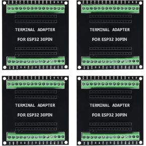 4Pcs ESP32 30Pin Breakout Board GPIO 1 into Expansion Development Board Compatible with 30 Pins ESP32S ESP32 ESP-WROOM-32 Board