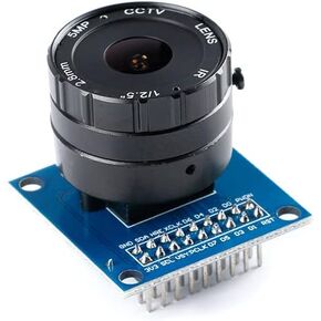 OV7670 Camera Module 5MP 2.8mm Adjustable Macro OV7670 Camera Module with Universal CS Metal Adapter 30W Pixel 3.3V SCCB Interface Compatible with IIC