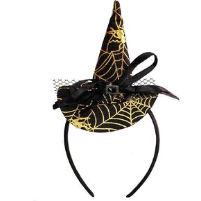 Totelux Halloween Headband for Women Girls Gold Silver Orange Purple