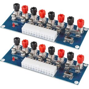 2pcs XH-M229 Power Supply 24 Pins Breakout Adapter Board Computer PC Power Distribution Module Adapter 12v 5v 3.3v