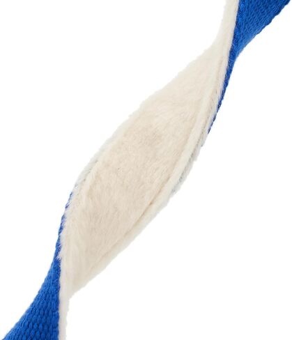 Hemp Dog Collar with Fleece Padded Soft Warm Furry Dog Collars for Small Medium Large Dogs,Blue,Large in Saudi Arabia