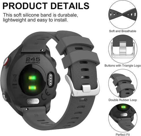 أساور Meliya متوافقة مع سوار ساعة Garmin Vivoactive 5 / Vivoactive 3، Garmin Venu 2 Plus / Venu Sq / Venu Watch Bands للنساء والرجال، حزام بديل رياضي من السيليكون الناعم لـ Garmin Vivoactive 5، Vivoactive 3 Music، Venu 2 Plus، Venu Sq، Venu، فيفوموف in Kuwait