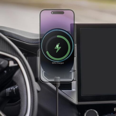 for MagSafe RAV4 Mount Charger, Exclusive fits for 2013-2018 Toyota RAV4, Compatible with iPhone 15/14/13/12/Mini Series, Intelligent Heat Dissipation Fast Charging 15W in Kuwait