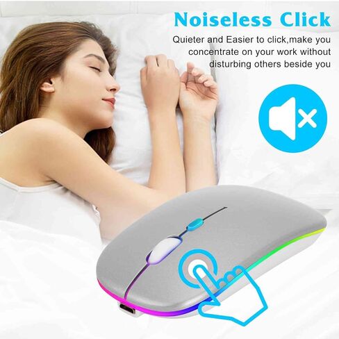 UrbanX Bluetooth Rechargeable Mouse for Acer Aspire 5 Laptop Bluetooth Wireless Mouse Designed for Laptop/PC/Mac/iPad pro/Computer/Tablet/Android Flamingo Pink in Saudi Arabia