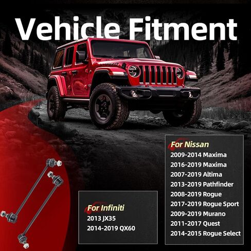 K750159 2Pcs Front Sway Stabilizer Bar End Link Compatible With Ford Edge 2007-2014 All Models, Compatible With Lincoln MKX 2007-2015 All Models in Saudi Arabia