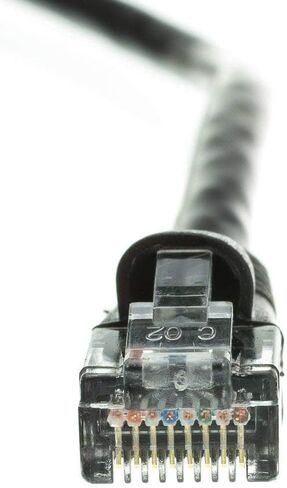 Cat6 Ethernet Cable (10 Feet - Black) UTP - Computer Network Cable with Snagless Connector - RJ45 10Gbps High Speed LAN Internet Patch Cord - Available in 28 Lengths and 10 Colors in Saudi Arabia
