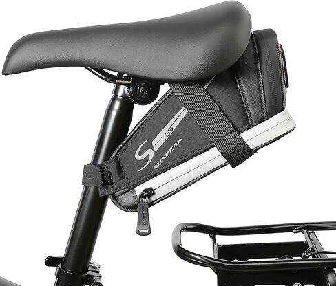 Bike Saddle Bag with Rear Buckle Taillight, Reflective Logo, Multiple Light Modes in Saudi Arabia