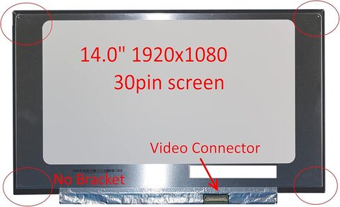 New LCD Replacement Screen 14.0 Inch V14-ADA V14-ARE V14-IGL V14-IIL V14-IKB fit B140HTN02.3 N140HGA-EA1 NT140FHM-N44 Laptop for Lenovo for Laptop/Display/Screen/LCD Application in Saudi Arabia