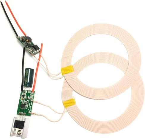 Taidacent 20mm to 80mm Long Distance 12V to 24V Input 5V 2A Output Wireless Power Supply Module Wireless Charging Coil Module Wireless Inductive Coil in Saudi Arabia