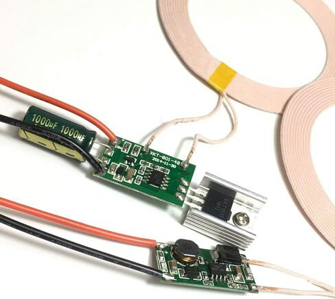 Taidacent 20mm to 80mm Long Distance 12V to 24V Input 5V 2A Output Wireless Power Supply Module Wireless Charging Coil Module Wireless Inductive Coil in Saudi Arabia