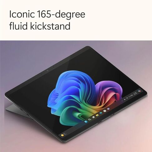 تابلت مايكروسوفت سيرفس برو 2 في 1 مع لوحة مفاتيح Sapphire Flex وقلم رفيع، شاشة لمس 13 بوصة، Snapdragon X Plus، ذاكرة الوصول العشوائي 16 جيجابايت، 2 تيرابايت SSD، Copilot+ PC، لوحة مفاتيح Alcantara، ويندوز 11 برو، أسود in Saudi Arabia