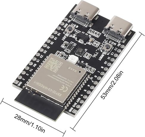 Alinan 2 قطعة ESP32-C6-WROOM-1-N8 ESP32 C6 مجلس التنمية WiFi 6 BT وحدة RISC-V 32 بت 8 ميجابايت SPI فلاش in Saudi Arabia