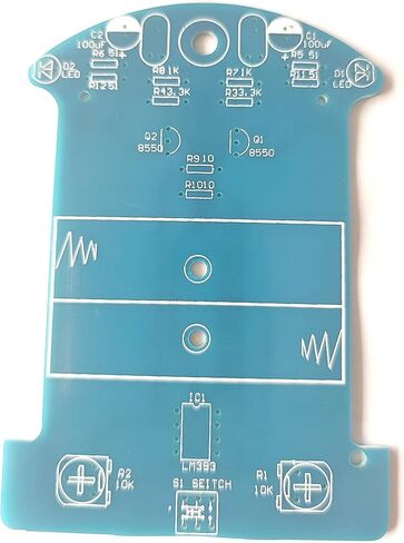 WWZMDiB-DIY مجموعة التعلم، مجموعة المكونات الإلكترونية التمهيدية، هدية عيد ميلاد، ديكورات سطح المكتب (مجموعة لحام DIY الممتعة، D2-1 خط تتبع ذكي للسيارة الذكية) in Kuwait