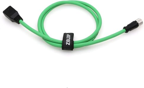 M12 4 Pin Plug to RJ45 Cable Connector M12 A-Code to RJ45 Female High Flex Cat6 Shielded Field Wireable Cable Assembly Industrial Gigabit Extension Network Line (Male to Female, 1M/3.3FT) in Kuwait