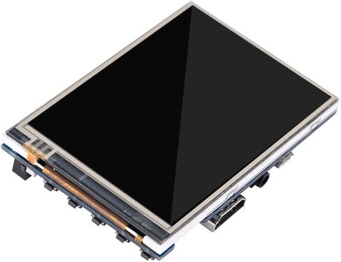 شاشة عرض Sonew 1080P 60fps 3.5 بوصة HDMI LCD لتوت العليق + حافظة أكريليك سوداء in Saudi Arabia