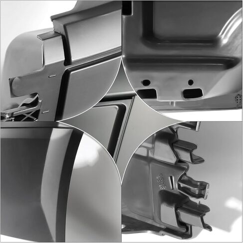Bumper Chrome Trim Compatible With Volvo VNL 1997-2014 Driver & Passenger Side Side Bumper Extension Corners Chrome Trim 1 Pair in Kuwait