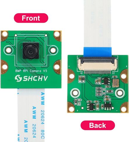 وحدة كاميرا Raspberry Pi 5 IMX219 8 ميجابيكسل للرؤية الليلية 77 درجة FOV 3280 * 2464 كاميرا ويب متوافقة مع Raspberry Pi 5 8GB/4GB in Kuwait