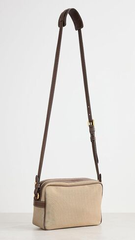Prada Women's Pre-Loved Jacquard Camera Shoulder Bag, Canvas in Saudi Arabia