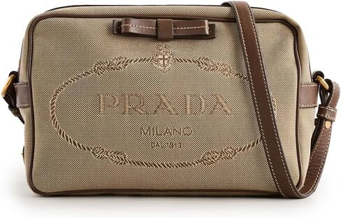 حقيبة كتف برادا للكاميرا من قماش الجاكار المحبوب مسبقًا للسيدات، من القماش in Kuwait