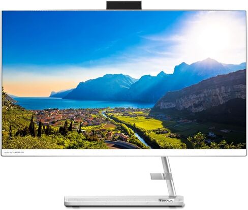 Lenovo IdeaCentre 3 24ALC6 AIO | 23.8" 1920x1080 FHD | Ryzen 5-5500U - 128GB SSD Hard Drive - 4GB RAM | 6 cores @ 4.0 GHz Win 11 Home Black (Renewed) in Saudi Arabia